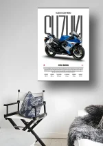متال پوستر موتور طرح Suzuki GSX-R600 کد L2131 - Image 2