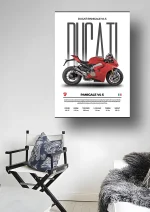 متال پوستر موتور طرح Ducati Panigale V4 S کد L2135 - Image 2