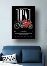 متال پوستر موتور طرح Ducati Panigale V4 S کد L2144 - Image 2