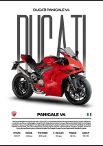 متال پوستر موتور طرح Ducati Panigale V4 کد L2145