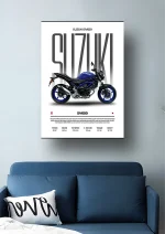 متال پوستر موتور طرح Suzuki SV650 کد L2146 - Image 2
