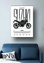 متال پوستر موتور طرح Suzuki SV650 کد L2147 - Image 2