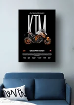 متال پوستر موتور طرح KTM 1290 Super Duke R کد L2148 - Image 2