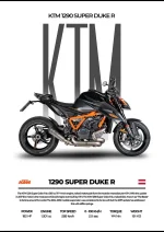 متال پوستر موتور طرح KTM 1290 Super Duke R کد L2151