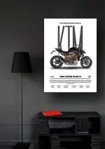 متال پوستر موتور طرح KTM 1290 Super Duke R کد L2151 - Image 2