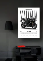 متال پوستر موتور طرح YAMAHA YZF-R125 کد L2154 - Image 2