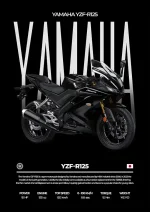 متال پوستر موتور طرح YAMAHA YZF-R125 کد L2156