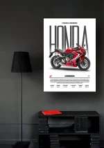 متال پوستر موتور طرح Honda CBR650R کد L2158 - Image 2