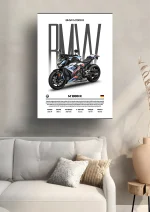 متال پوستر موتور طرح BMW M1000RR کد L2161 - Image 2
