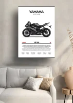 متال پوستر موتور طرح YAMAHA YZF-R6 کد L2162 - Image 2
