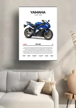 متال پوستر موتور طرح YAMAHA YZF-R6 کد L2163 - Image 2