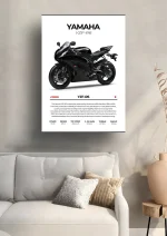 متال پوستر موتور طرح YAMAHA YZF-R6 کد L2167 - Image 2
