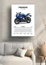 متال پوستر موتور طرح YAMAHA YZF-R6 کد L2168 - Image 2