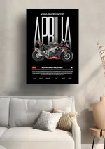 متال پوستر موتور طرح Aprilia RSV4 1100 FACTORY کد L2169 - Image 2