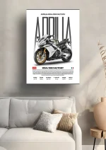 متال پوستر موتور طرح Aprilia RSV4 1100 FACTORY کد L2170 - Image 2