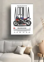 متال پوستر موتور طرح Aprilia RSV4 1100 FACTORY کد L2171 - Image 2