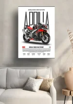 متال پوستر موتور طرح Aprilia RSV4 1100 FACTORY کد L2172 - Image 2