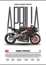 متال پوستر موتور طرح Aprilia RS660 TROFEO کد L2174