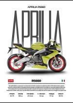 متال پوستر موتور طرح Aprilia RS660 کد L2176