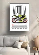 متال پوستر موتور طرح Aprilia RS660 کد L2176 - Image 2