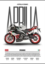 متال پوستر موتور طرح Aprilia RS660 کد L2177