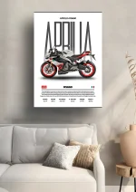 متال پوستر موتور طرح Aprilia RS660 کد L2177 - Image 2