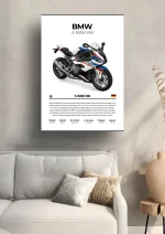 متال پوستر موتور طرح BMW S1000RR کد L2180 - Image 2