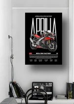 متال پوستر موتور طرح Aprilia RSV4 1100 FACTORY کد L2182 - Image 2