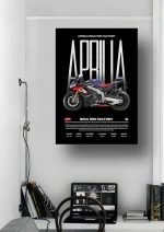 متال پوستر موتور طرح Aprilia RSV4 1100 FACTORY کد L2183 - Image 2