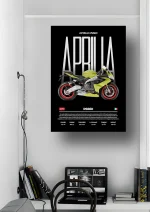 متال پوستر موتور طرح Aprilia RS660 کد L2185 - Image 2