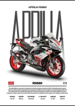 متال پوستر موتور طرح Aprilia RS660 کد L2186