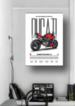 متال پوستر موتور طرح Ducati Streetfighter V2 کد L2187 - Image 2
