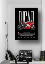 متال پوستر موتور طرح Ducati Panigale V4 R کد L2190 - Image 2