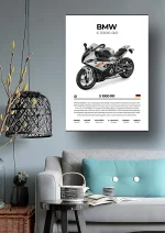 متال پوستر موتور طرح BMW S1000RR کد L2192 - Image 2