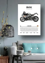 متال پوستر موتور طرح BMW S1000RR کد L2193 - Image 2