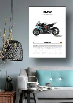 متال پوستر موتور طرح BMW S1000RR کد L2194 - Image 2