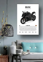 متال پوستر موتور طرح BMW S1000RR کد L2195 - Image 2