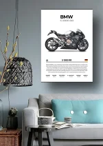 متال پوستر موتور طرح BMW S1000RR کد L2196 - Image 2