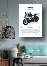 متال پوستر موتور طرح BMW S1000RR کد L2197 - Image 2