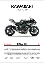 متال پوستر موتور طرح Kawasaki Ninja H2R کد L2198