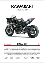 متال پوستر موتور طرح Kawasaki Ninja H2R کد L2199
