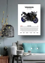 متال پوستر موتور طرح YAMAHA YZF-R1M کد L2200 - Image 2