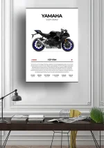 متال پوستر موتور طرح YAMAHA YZF-R1M کد L2201 - Image 2