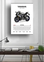 متال پوستر موتور طرح YAMAHA YZF-R1M کد L2202 - Image 2