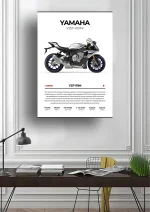 متال پوستر موتور طرح YAMAHA YZF-R1M کد L2203 - Image 2