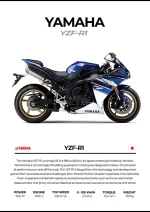 متال پوستر موتور طرح YAMAHA YZF-R1 کد L2205