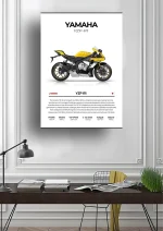 متال پوستر موتور طرح YAMAHA YZF-R1 کد L2210 - Image 2