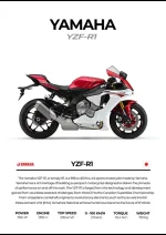 متال پوستر موتور طرح YAMAHA YZF-R1 کد L2211