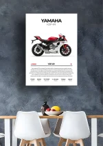 متال پوستر موتور طرح YAMAHA YZF-R1 کد L2211 - Image 2