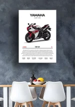 متال پوستر موتور طرح YAMAHA YZF-R1 کد L2213 - Image 2